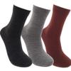 iMongol-Merino Wool Dralon Women Men Man Warm Casual Sweat absorption Dress Socks (3 Pairs, mix 1 x Pale Grey, 1 x Dark Grey, 1 x Dark Red, 5-10) view 1