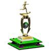 Better Display Cases Turf Large Trophy Pedestal Stand or Base with Purple Risers - 8.75" X 7.75" (A006, V21) view 1