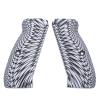 Guuun G10 CZ Grips for CZ 75 Full Size SP-01, Sunburst Texture - White/Black view 4