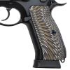 Guuun G10 CZ Grips for CZ 75 Custom Full Size SP-01 Pistol Grips Sunburst Texture - Coyote Color view 1