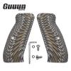 Guuun G10 CZ Grips for CZ 75 Custom Full Size SP-01 Pistol Grips Sunburst Texture - Coyote Color view 2