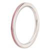 Bonyak Jewelry Sterling Silver Stackable Expressions Pink Enameled 1.5mm Ring, Size 6 view 3