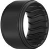 Dookeh Breathable Mens Silicone Wedding Rings, Rubber Ring Bands For Men, Black Blue Camo Engagement Band, Best for Workout, 1-4-7 Pack (A-Black, 7) view 1