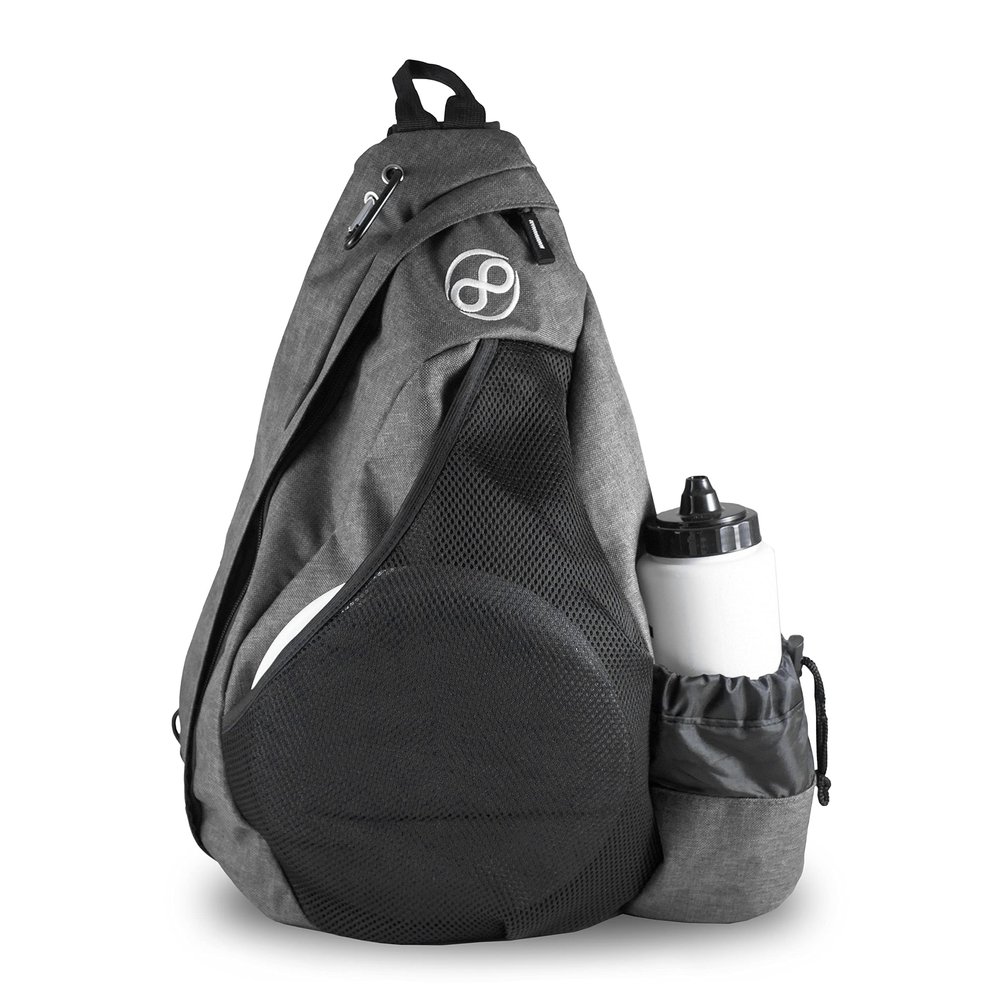 Infinite Discs Slinger Deluxe Disc Golf Backpack for Quick Disc Storage, 12 Discs in Your Bag (Grey)