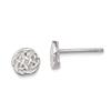 Sterling Silver Polished Celtic Knot Post Earrings Unique view 1