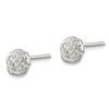 Sterling Silver Polished Celtic Knot Post Earrings Unique view 2