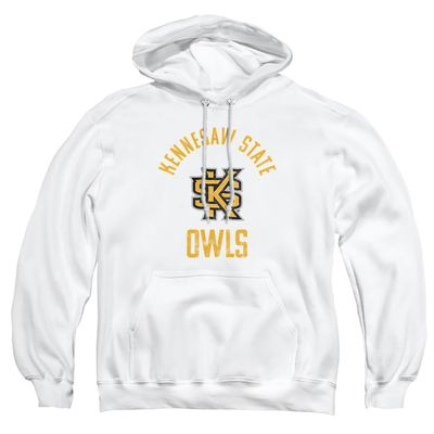 Kennesaw State University Official Owls Large Unisex Adult Pull-Over Hoodie, White, 3X-Large