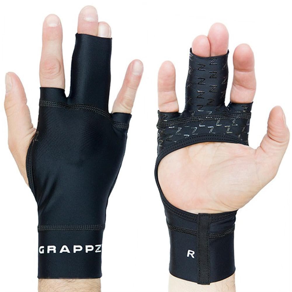 Grappz Middle Finger Brace Compression Gloves  Athletic Buddy Tape & Trigger Finger Splint Alternative  Finger Sleeve & Brace, Arthritis Pain Relief & Joint Stabilizer for All Sports  Unisex XL