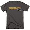 Kennesaw State University Official Institutional Block Text Unisex Adult T-Shirt, Charcoal, 3X-Large view 1