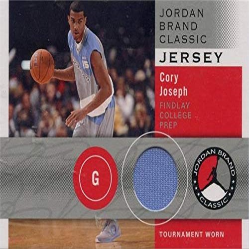 Autograph Warehouse 571614 Findlay College Prep, Texas Longhorns Cory Joseph Player Worn Jersey Patch Basketball Card - 2011 Upper Deck Rookie No.JBCCJ