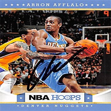 Autograph Warehouse 388510 Arron Afflalo Autographed Basketball Card - Denver Nuggets 2012 Panini Hoops No.108