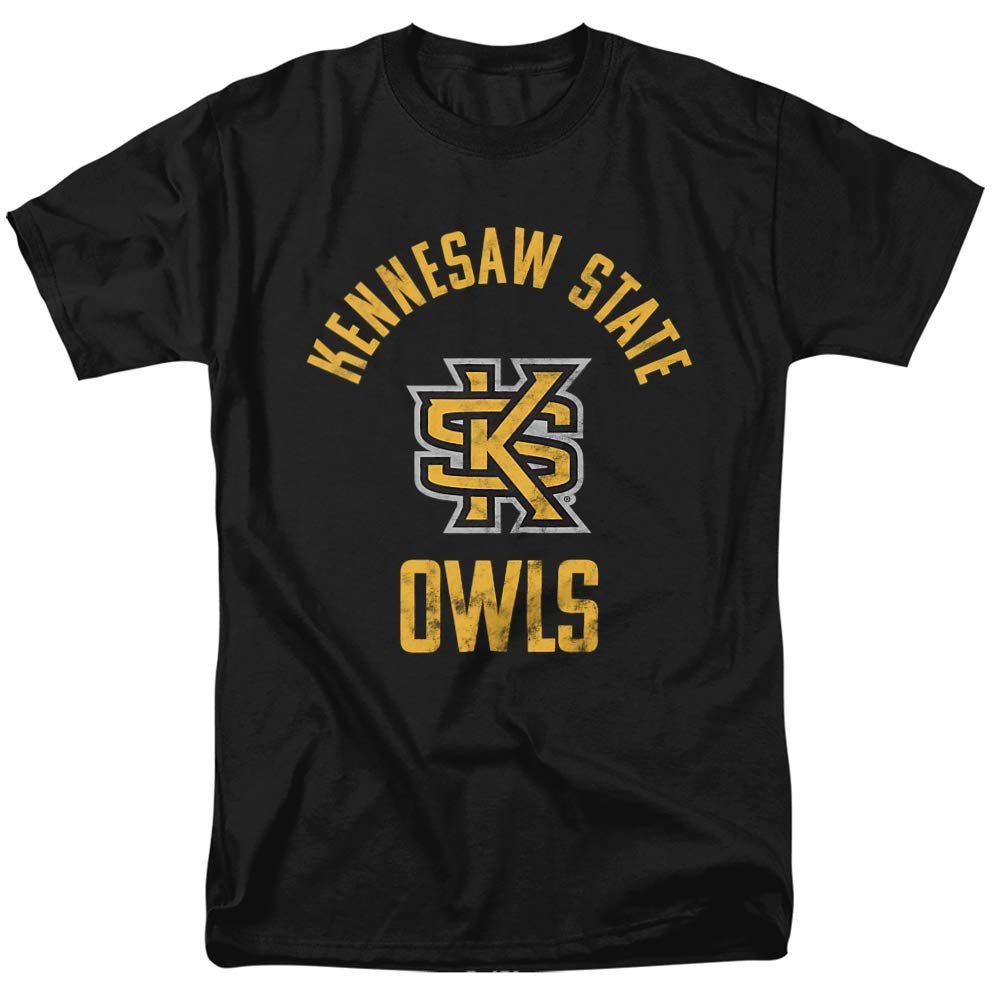 Kennesaw State University Official Owls Large Unisex Adult T-Shirt, Black, 3X-Large