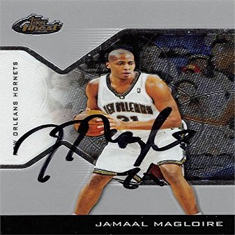 Autograph Warehouse 466041 Jamaal Magloire Autographed Basketball Card44; 2005 Topps Finest No. 88
