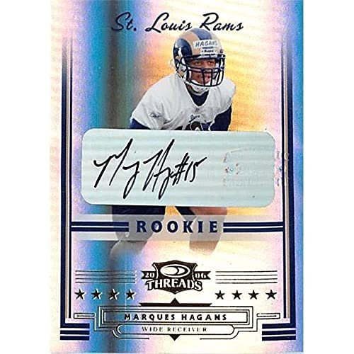 Autograph Warehouse 377974 Marques Hagans Autographed Football Card - Virginia Cavaliers 2006 Donruss Rookie Threads Refractor No.159 LE 1-100