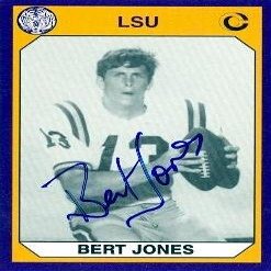 Sports Memorabilia Autograph Warehouse 582882 LSU Tigers NCAA Bert Jones Autographed Football Card - 1990 College Collection No.179