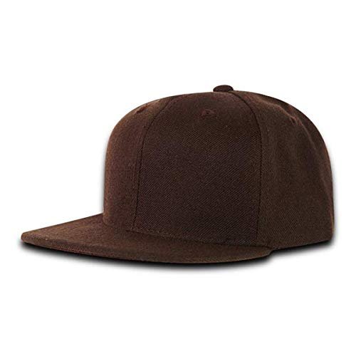 DECKY 7011-BRN Youth Snapback Caps; Brown