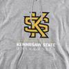 Kennesaw State University Official Logo Unisex Adult Pull-Over Hoodie, Athletic Heather, Medium view 2