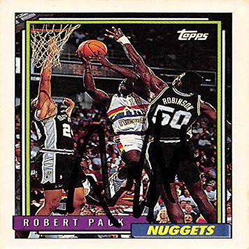 Autograph Warehouse 388482 Robert Pack Autographed Basketball Card - Denver Nuggets 1993 Topps No.366