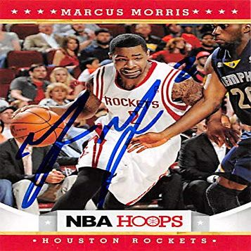 Autograph Warehouse 388516 Marcus Morris Autographed Basketball Card - Houston Rockets 2012 Panini Hoops No.235