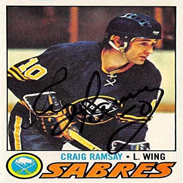 Autograph Warehouse 571524 Buffalo Sabres Craig Ramsey Autographed Hockey Card - 1978 Topps No.191