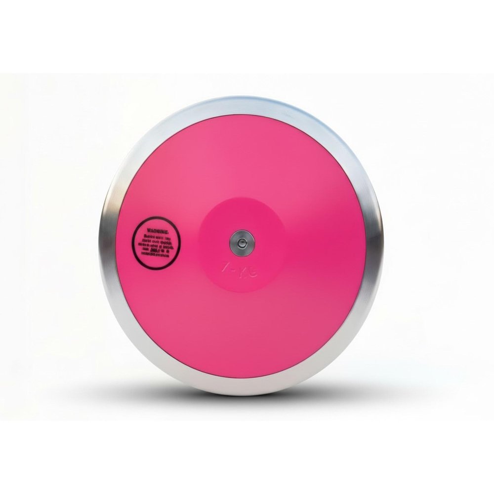PLESIU TC Girls Pink Contender 1kg Discus - Track and Field Discus Womens 1k - Beginner Throwing Discus - High School/Middle School 1k Discus - Girls Discus