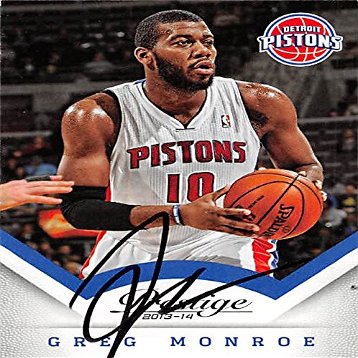 Autograph Warehouse 388492 Greg Monroe Autographed Basketball Card - Detroit Pistons 2013 Panini Prestige No.148