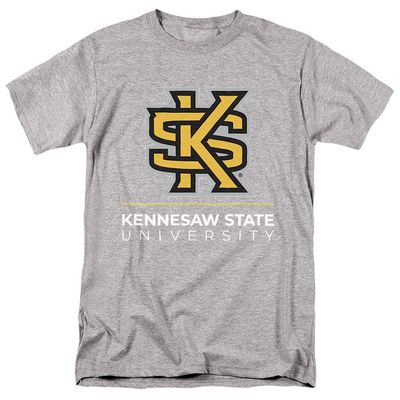 Kennesaw State University Official Logo Unisex Adult T-Shirt, Athletic Heather, 4X-Large