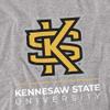 Kennesaw State University Official Logo Unisex Adult T-Shirt, Athletic Heather, 4X-Large view 2