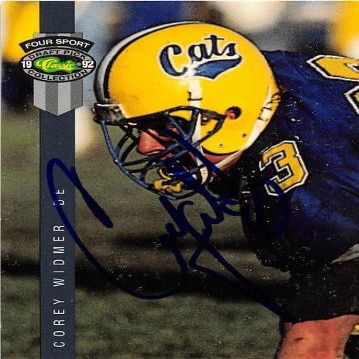 Sports Memorabilia Autograph Warehouse 582894 Montana State Corey Widmer Autographed Football Card - 1992 Classic Four Sport No.135 Rookie