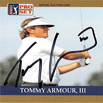 Autograph Warehouse 571510 Golf, PGA University of New Mexico & SC Tommy Armour Autographed Trading Card - 1990 Pro Set No.3