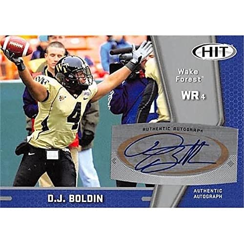 Autograph Warehouse 377988 D.J. Boldin Autographed Football Card - Wake Forest Deamon Deacons 2009 SAGE HIT No.A4 Rookie