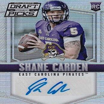 Sports Memorabilia Autograph Warehouse 571364 East Carolina Pirates Shane Carden Autographed Football Card - 2015 Panini Draft Rookie No.139