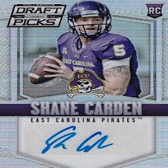 Sports Memorabilia Autograph Warehouse 571364 East Carolina Pirates Shane Carden Autographed Football Card - 2015 Panini Draft Rookie No.139