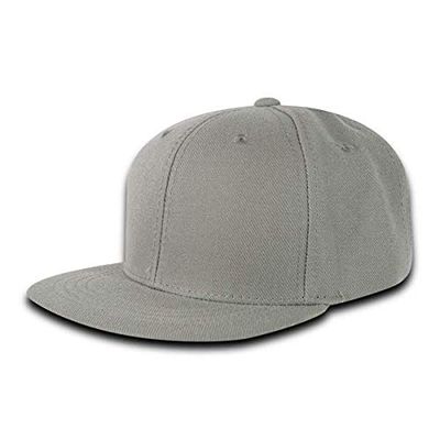 DECKY 7011-GRY Youth Snapback Caps; Grey
