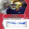 Sports Memorabilia Autograph Warehouse 572673 Notre Dame Fighting Irish Nick Watkins Autographed Football Card - 2019 Sage Hit Red Rookie No.A91 view 1
