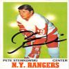 Autograph Warehouse 572697 New York Rangers Pete Stemkowski Autographed Hockey Card - 1970 Topps No.25 view 1