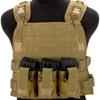 Evike Airsoft - Matrix 600D MOLLE Tact-Vest Tactical Package with Hydration Pouch Pocket (Color: Desert Tan) view 2