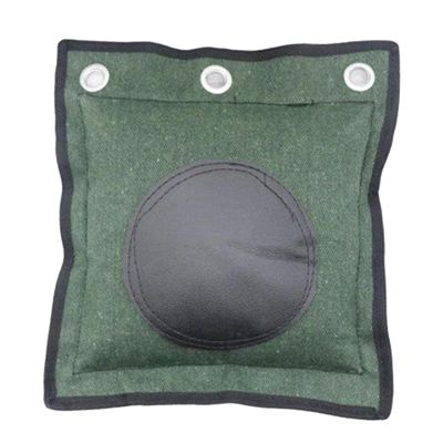 F Fityle Wing Chun Training Boxing Ring Stainless Ring Wall Punch Pad Hand Leg Strength Training Sand Bag for Kung Fu Foot Hand Taekwondo - with Leather