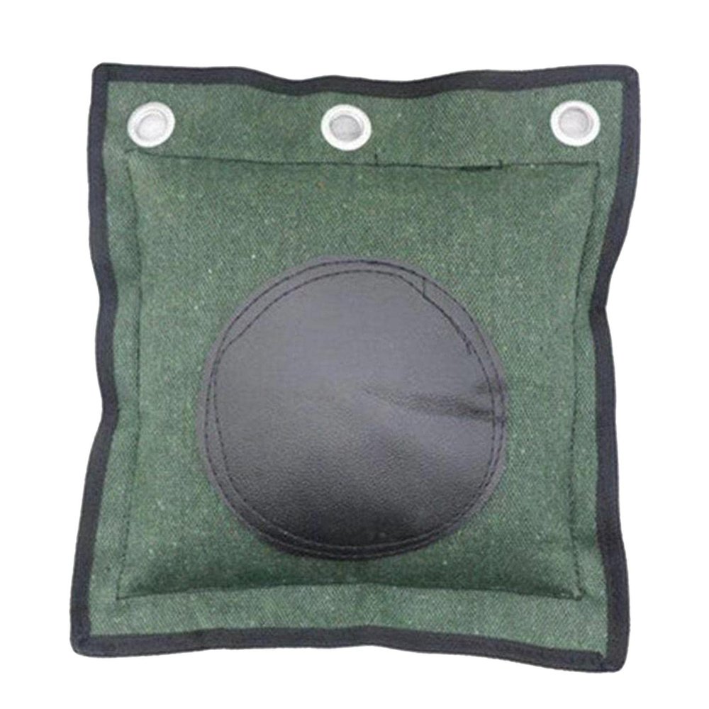 F Fityle Wing Chun Training Boxing Ring Stainless Ring Wall Punch Pad Hand Leg Strength Training Sand Bag for Kung Fu Foot Hand Taekwondo - with Leather