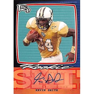 Autograph Warehouse 366569 Kevin Smith Autographed Football Card - 2008 Topps Progression Rookie PSSKS
