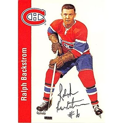 Autograph Warehouse 376875 1994 Parkhurst Missing Link 1956 77 Ralph Backstrom Autographed Hockey Card