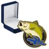 Bass Enamel Pins, Bass Enamel Pin With Blue Velvet Presentation Case, 30 Pack view 1