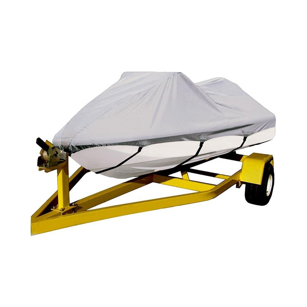 420 Denier, Grey, TRAILERABLE Jet SKI PWC Cover Compatible for SEA DOO BOMBARDIER SEA-DOO Wake 170 2020 2021 2022