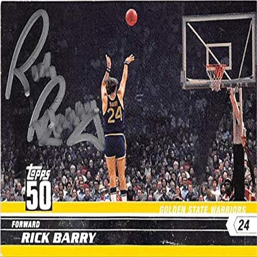 Autograph Warehouse 365262 Rick Barry Autographed Basketball Card - Golden State Warriors Hall of Famer 2008 Topps 50 No.27