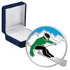 Skiing Pins, Skiing Pin With Blue Velvet Presentation Case, 50 Pack view 1