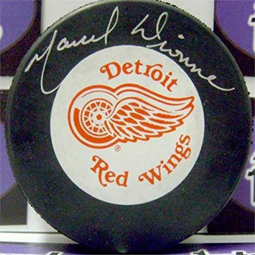 Autograph Warehouse 465365 Marcel Dionne Autographed Hockey Puck for Detroit Red Wings Hall of Famer