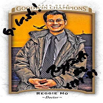 Sports Memorabilia Autograph Warehouse 582937 Notre Dame Fighting Irish, Doctor Reggie Ho Autographed Football Card - 2017 Upper Deck Goodwin Champions No.46