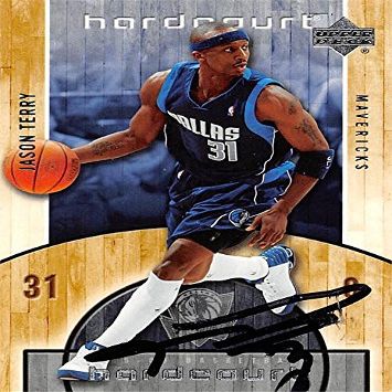 Autograph Warehouse 466038 Jason Terry Autographed Dallas Mavericks Basketball Card 2005 Upper Deck Hardcourt No. 17