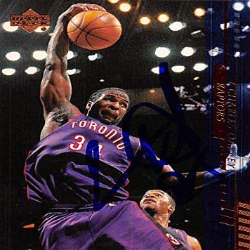 Autograph Warehouse 388477 Charles Oakley Autographed Basketball Card - Toronto Raptors 2000 Upper Deck No.167