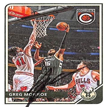 Autograph Warehouse 388459 Greg Monroe Autographed Basketball Card - Detroit Pistons 2015 Panini Complete No.277